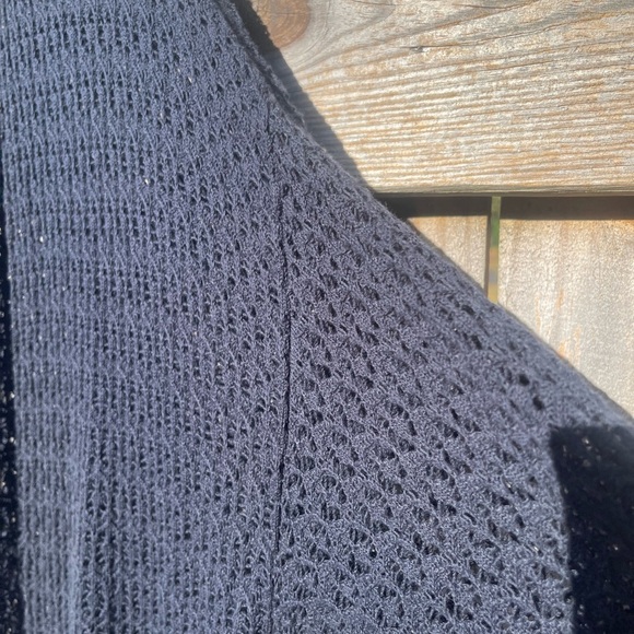 J. Jill Black Knit Duster Sweater Size XL - Picture 5 of 10